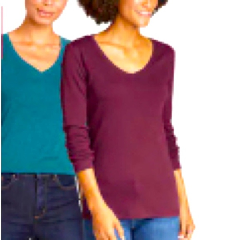 M | (2) Eddie Bauer Tops